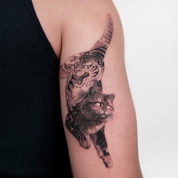 Cat tattoo