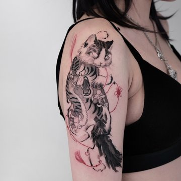 Cat tattoo