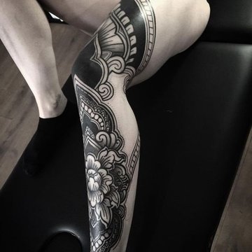 leg sleeve tattoo