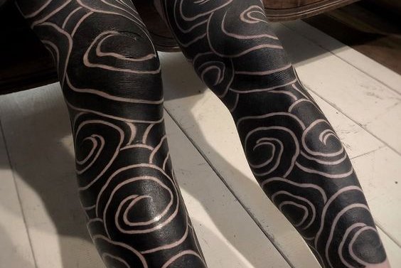 leg sleeve tattoo