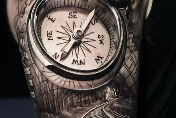 Compass Tattoo