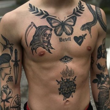 Chest tattoo ideas for men