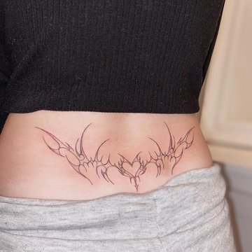 tramp stamp tattoo