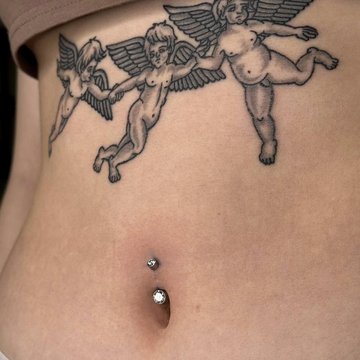 Navel piercing