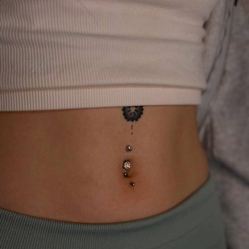 Belly button piercing
