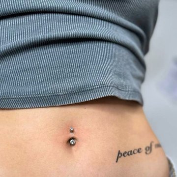 Navel piercing