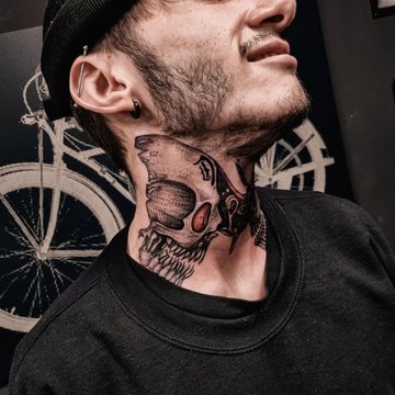 Men's Neck Tattoos