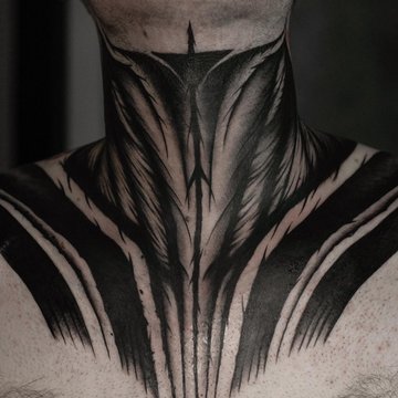 Men's Neck Tattoos