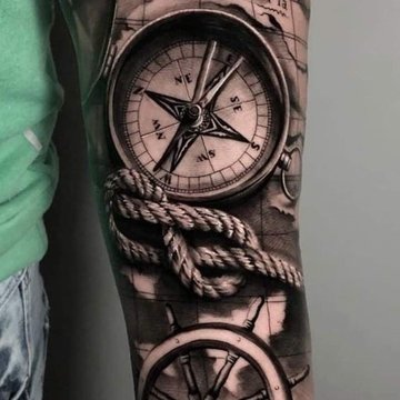 Compass Tattoo