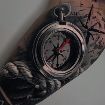 Compass Tattoo