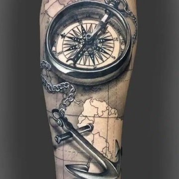 Compass Tattoo