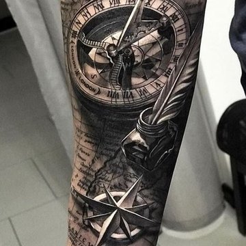 Compass Tattoo
