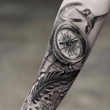 Compass Tattoo