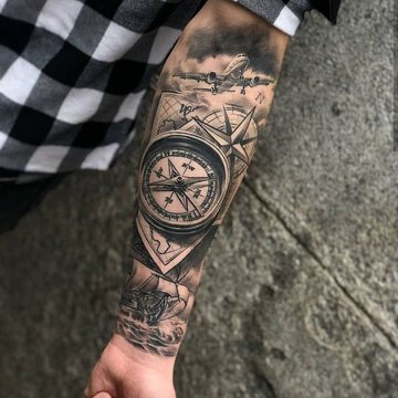 Compass Tattoo