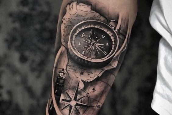 Compass Tattoo