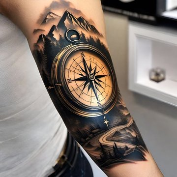 Compass Tattoo