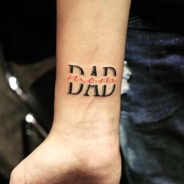 Mom and Dad tattoos