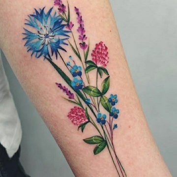 wildflower tattoos