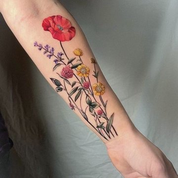 wildflower tattoos