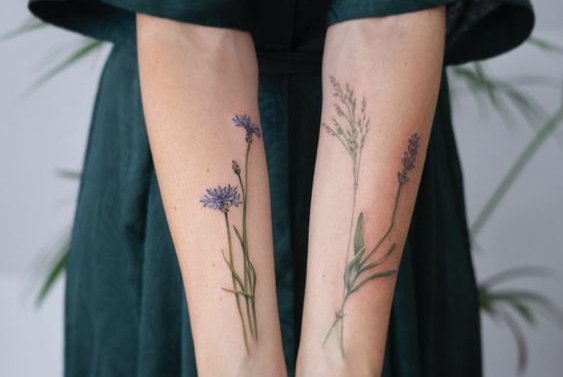 wildflower tattoos
