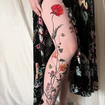 wildflower tattoos