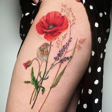 wildflower tattoos