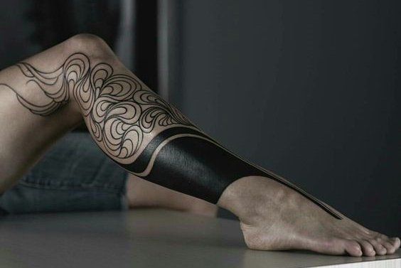 leg sleeve tattoo