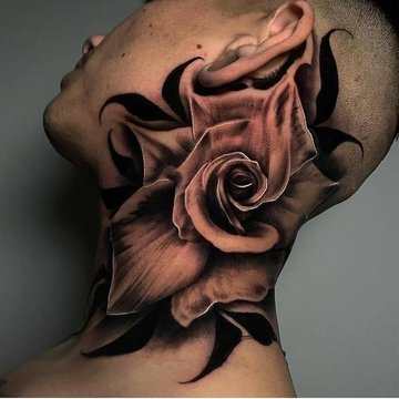 Men's Neck Tattoos