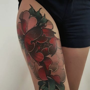 Women's Thigh Tattoos