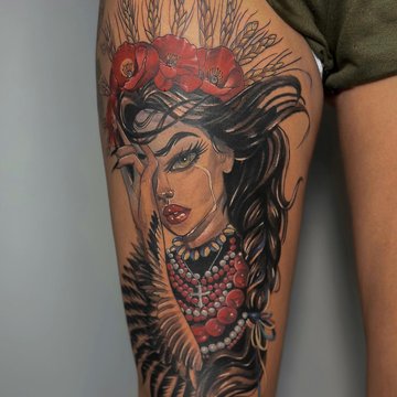 Women's Thigh Tattoos