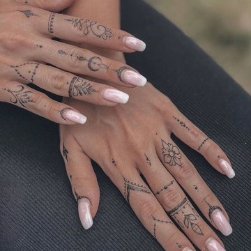 finger tattoos for women