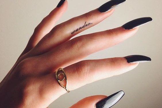 finger tattoos for women