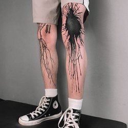 Knee Tattoo Ideas for Men