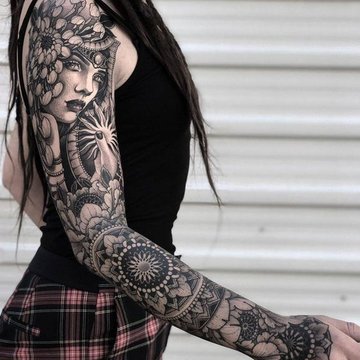 Women's Tattoo Sleeve