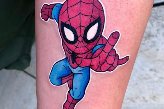 spiderman tattoo