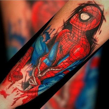 spiderman tattoo