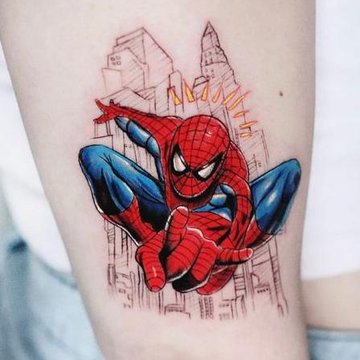 spiderman tattoo
