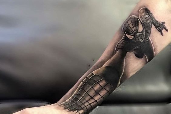spiderman tattoo