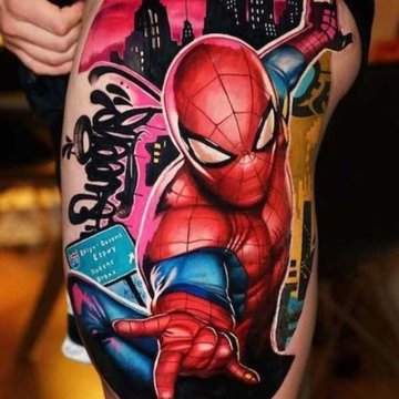 spiderman tattoo