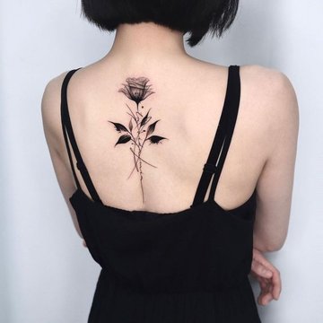 black rose tattoo