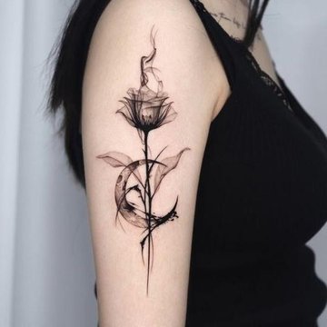black rose tattoo