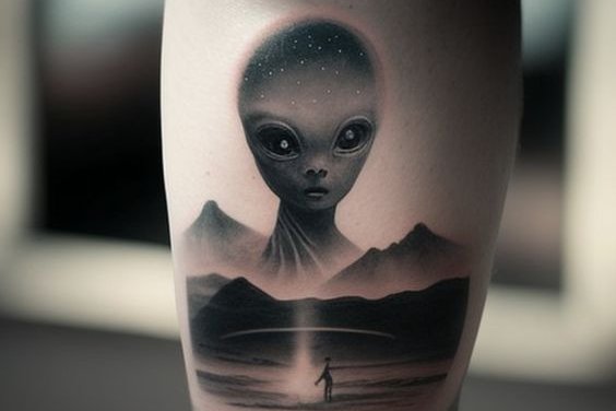 alien tattoo