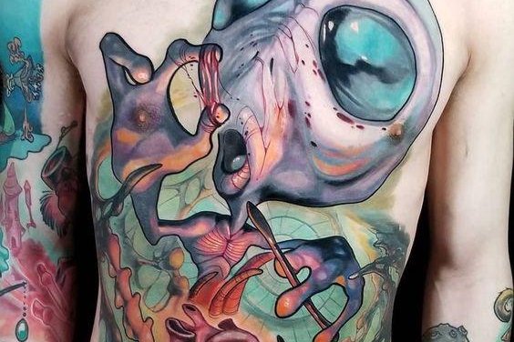 alien tattoo