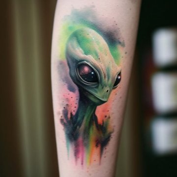alien tattoo