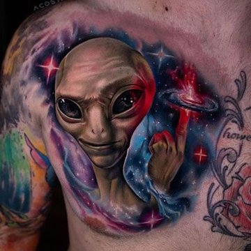 alien tattoo