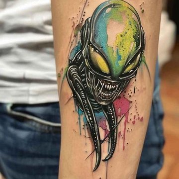 alien tattoo