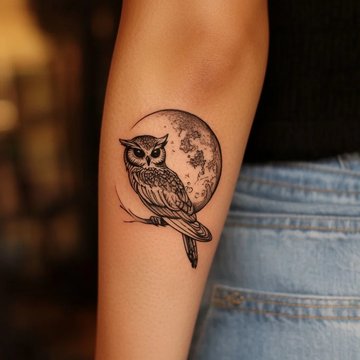 moon tattoo