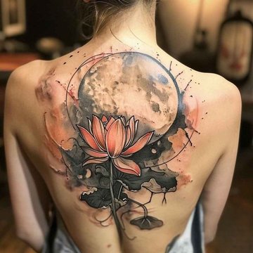 moon tattoo