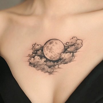 moon tattoo