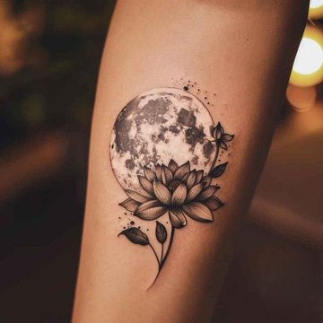 moon tattoo